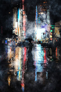 Rainy Night In New York by Phil Perkins