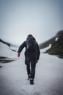 Wanderer in Schneelandschaft by Paul Simon