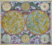 Celestial Map of the Planets  by Georg Christoph II Eimmart