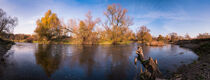 Panoramic view of Main river on autumn day by raphotography88