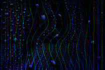 Concept abstract : Blue drops von Michael Naegele