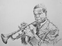 Portrait of Louis Armstrong by frank-gotama