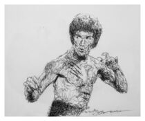 Portrait of Bruce Lee by frank-gotama