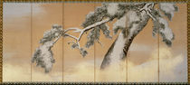The Pines under Snow  von Maruyama Okyo