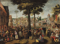 The Flemish Fair  by Marten van Cleve