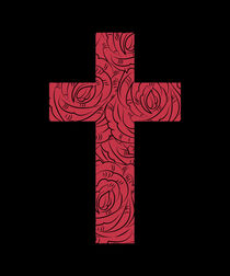 Kreuz aus Rosenblättern von ollipic
