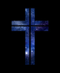 Kreuz mit Sternenhimmel von ollipic