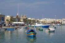 Malta: im Hafen Marsaxlokk  von Berthold Werner