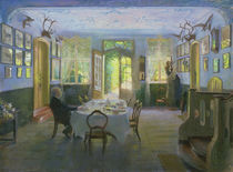 The Hall of the Manor House in Waltershof by Hans Olde
