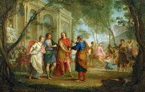 Roland Learns of the Love of Angelica and Medoro  by Louis Galloche