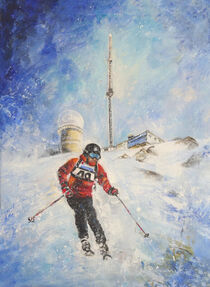 Skiing Down The Pic Du Midi by Miki de Goodaboom