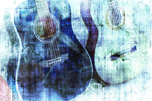 Guitar-abstract-blue