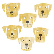 Golden Labrador Retriever Dogs by Nic Squirrell