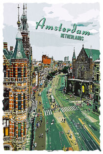 Amsterdam im Vintage Style von printedartings