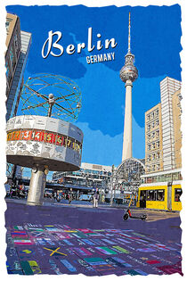 Berlin im Vintage Style von printedartings