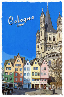 Köln im Vintage Style by printedartings