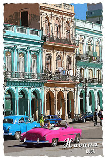 Havanna im Vintage Style von printedartings