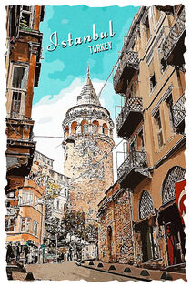 Istanbul im Vintage Style by printedartings
