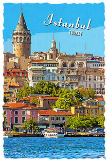 Istanbul im Vintage Style von printedartings