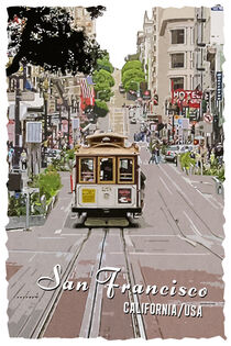 San Francisco im Vintage Style by printedartings