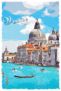 Venedig im Vintage Style by printedartings