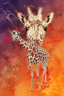 Giraffe by printedartings
