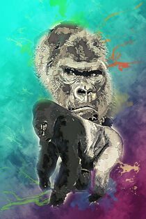 Gorilla by printedartings