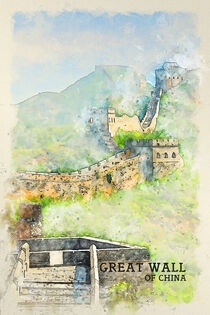 Chinesische Mauer by printedartings