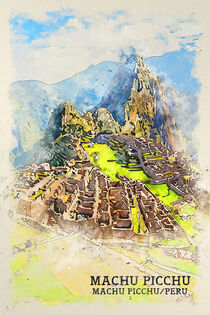 Machu Picchu by printedartings