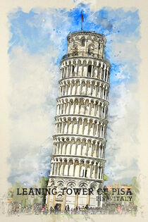 Schiefer Turm von Pisa von printedartings