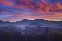 Sunrise in the Blue Ridge Mountains von William Schmid