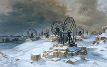 Pits at Gentilly in the Snow by Leon Auguste Melle