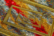  effect  droste of  a  frame  with shimmering christmas  wires von susanna mattioda