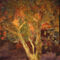 Herbstbaum-auf-lila-hintergrund