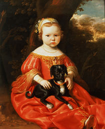Portrait of a Girl with a Dog  by Jacob Gerritsz Cuyp
