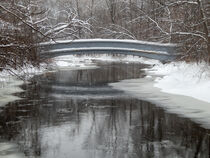 Bridge Over Icy Waters von Phil Perkins