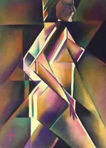 Golden Cubism - 21-02-21 by Corne Akkers