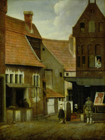 Street Scene  by Jacobus Vrel or Frel
