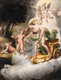 Venus Led by Cupid to Dead Adonis  von Jacopo Bertoia