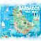 Barbados-illustrated-travel-map-with-roadss