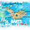 St-barts-illustrated-travel-map-with-roadss