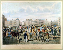 A View in Smithfield engraved by F.C. & C. Lewis  by Jacques Laurent Agasse