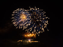 Fireworks at the Ehrenbreitstein Fortress Koblenz Germany by Hajarimanitra Rambeloarivony