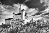 Marksburg castle in Braubach Germany in Black and white by Hajarimanitra Rambeloarivony