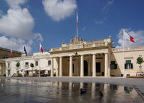 Valletta: Der Palace Square mit dem Office of the Attorney General (Malta) by Berthold Werner