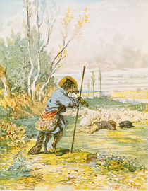 The Wolf as a Shepherd by Jules David