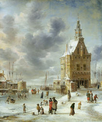 The City Gate of Hoorn  by Jan Abrahamsz. Beerstraten