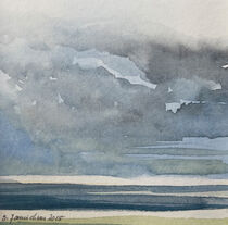 Sturmwolken über dem Meer von Sonja Jannichsen