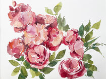 Ein Strauch roter Rosen von Sonja Jannichsen