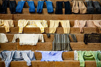When clothing is washed in Varanasi - India by Valentijn van der Hammen